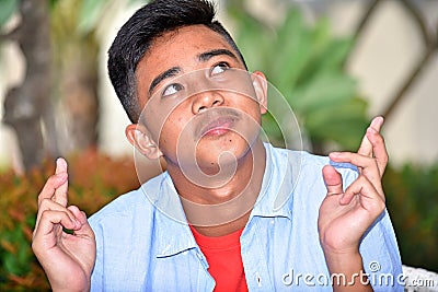 A Fortunate Young Boy Stock Photo