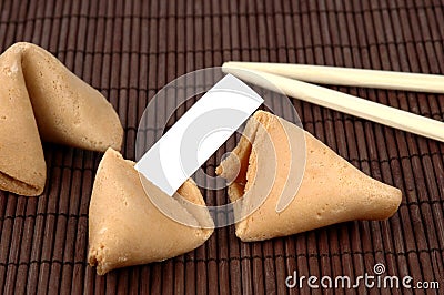 Fortune Cookie Stock Photo