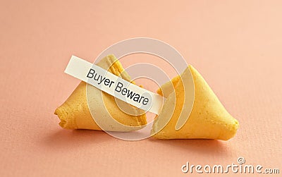 Fortune cookie message Stock Photo