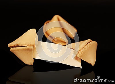 Fortune Cookies Blank Fortune Stock Photo