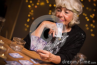 Fortune-teller forecasting the future Stock Photo