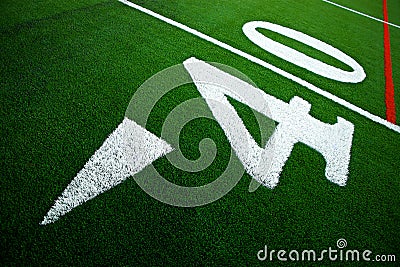 Forty yard line Stock Photo