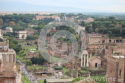 The Forum Romanum Stock Photo