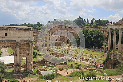 Forum Romanum, Roma Stock Photo