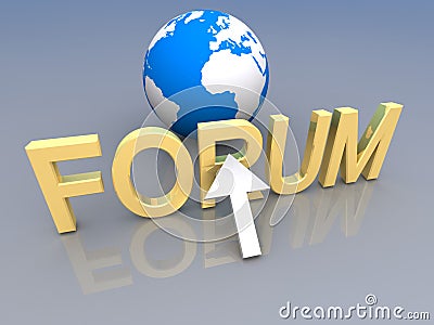 Forum sign Stock Photo