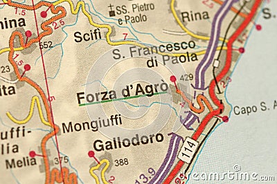 Forza d`Agro. The island of Sicily, Italy Stock Photo