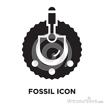 Fossil icon vector isolated on white background, logo concept of Vector Illustration