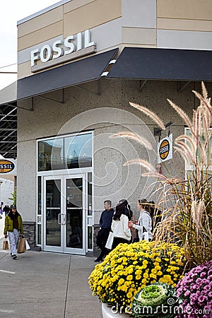 Fossil Watch Retail Outlet Front Entrance Editorial Stock Photo