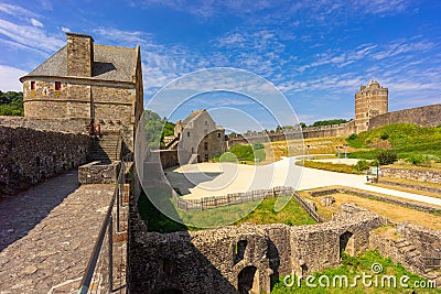 Fougeres castle in Bretagne Stock Photo