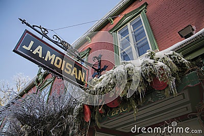 Oldest Grocery Store in North America Editorial Stock Photo