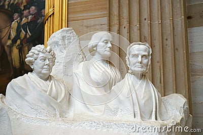 Founding Mothers - Suffrage leaders Editorial Stock Photo