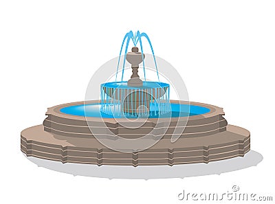 Fountain Vector Illustration