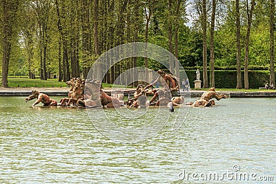 Fountain of Apollo, Versailles Editorial Stock Photo