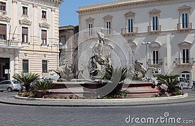 Fountain of Artemis Editorial Stock Photo