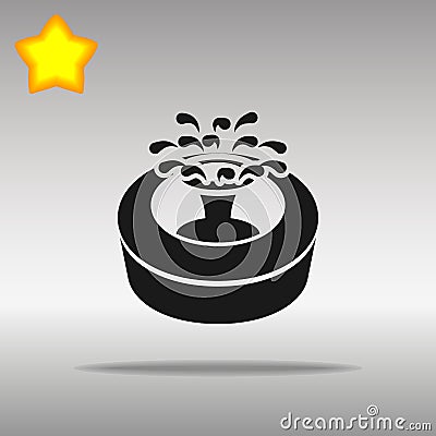 Fountain black Icon button logo symbol Vector Illustration