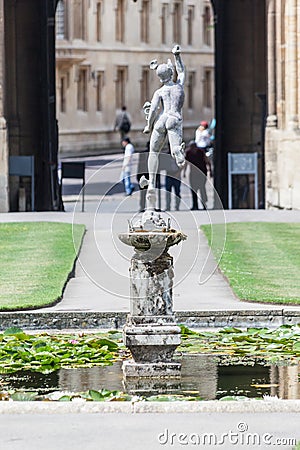 Fountain Christ Church Oxford England Editorial Stock Photo