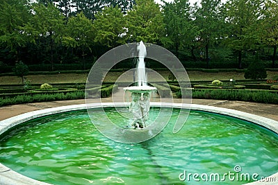 Fountain&garden,Jeju Volcanic Island Stock Photo