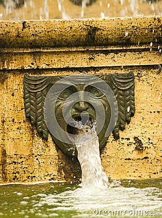 Fountain in Genoa, Italy Stock Photo