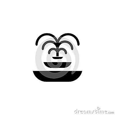 Fountain icon or logo Vector Illustration