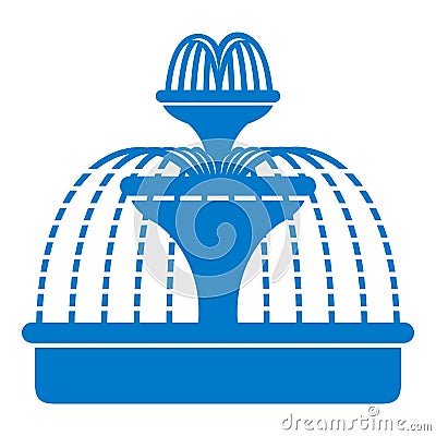 Fountain icon, simple style Vector Illustration
