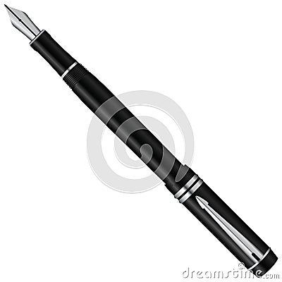 Fountain ink pen Vector Illustration