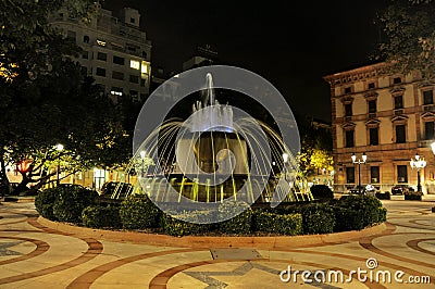 Fountain of Lleida, Spain Stock Photo