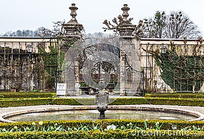 Fountain, Mirabell Garden, Salzburg Stock Photo