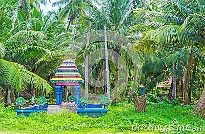 The fountain with peacocks Stock Photo