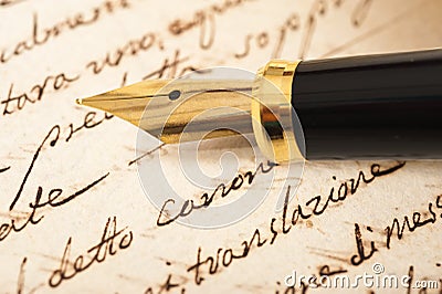 Fountain pen Stock Photo