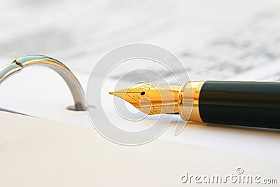 Fountain pen Stock Photo