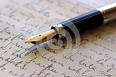 Fountain pen Stock Photo