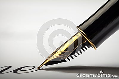 Fountain pen Stock Photo