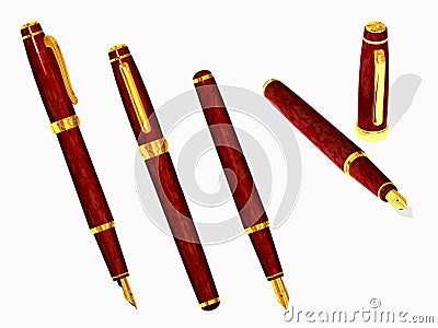 Fountain pen Stock Photo