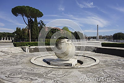 Fountain of the Sphere Editorial Stock Photo