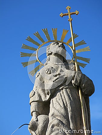 Saint James statue in Pelhrimov Czech Republic Stock Photo