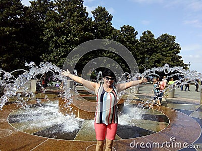 Fountain summer Editorial Stock Photo