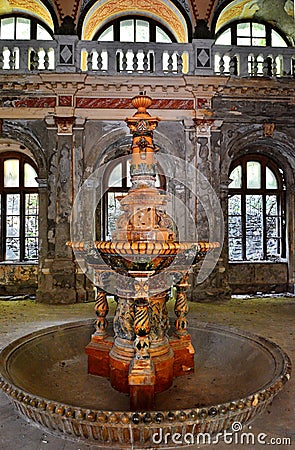 Fountain of the 19th century Stock Photo