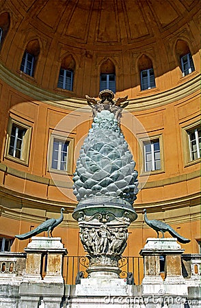 Fountain, Vatican Editorial Stock Photo