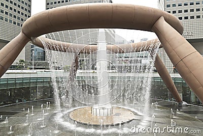 Fountain of Wealth at Suntec City Mall at Singapore Editorial Stock Photo