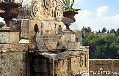 Fountain Zagarolo - Roma, Italia. Stock Photo