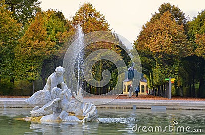 Fountaine in Shonbrunn Editorial Stock Photo