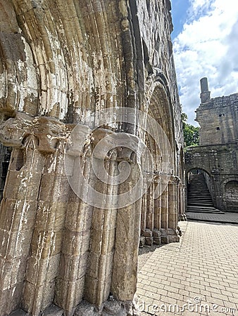 Fountains Abbey, Ribon, North Yorkshire, England, UK Stock Photo