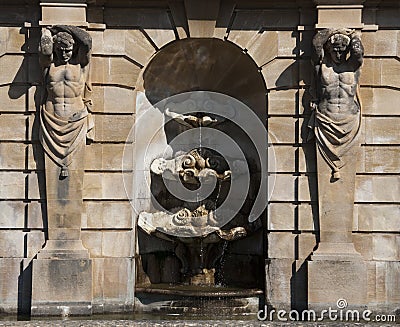 Fountains at blenheim palace Editorial Stock Photo