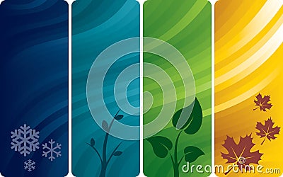 Four abstract backgrounds Vector Illustration