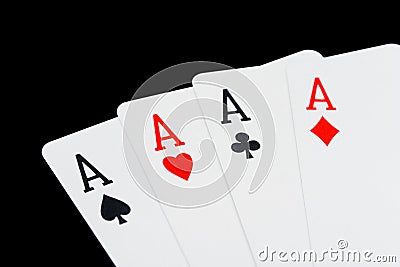 Four aces Stock Photo