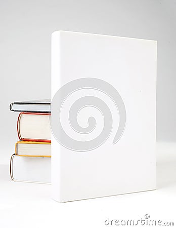 Four Blank book cover Stock Photo
