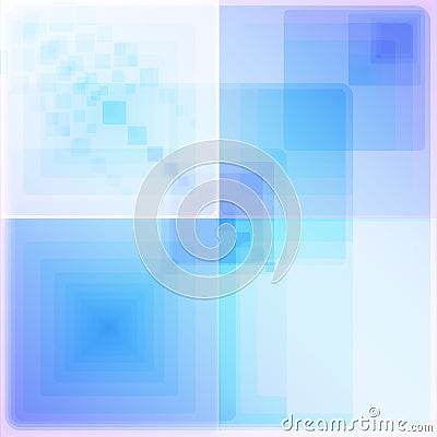 Four bright white and blue geometric patterns Stock Photo