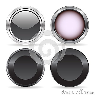 Four buttons Vector Illustration