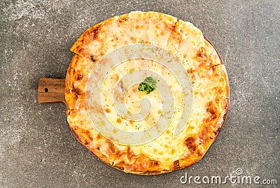 four cheese pizza Stock Photo