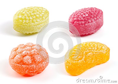 Four colorful candy Stock Photo